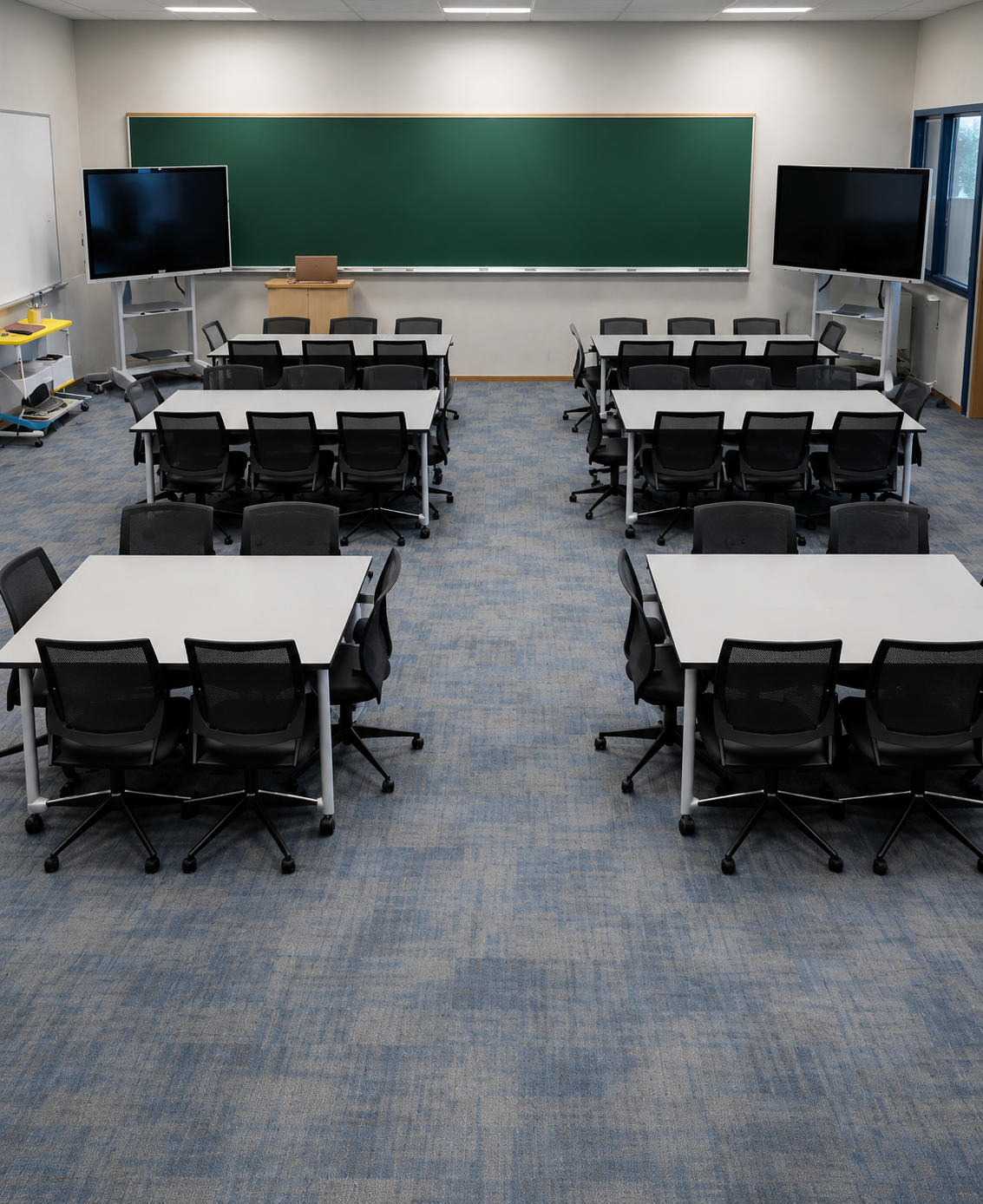 Rectangular Group Table (White Top) — Classroom Furniture, Zumax